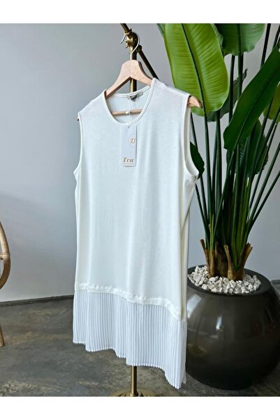 HAZA MODA Λευκό πλισέ εσώρουχο