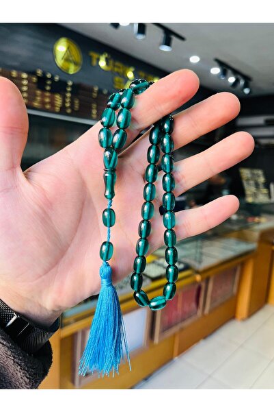 TTS TÜRK TESBİH SANATI İp Püsküllü Ateş Kehribarı Tesbih