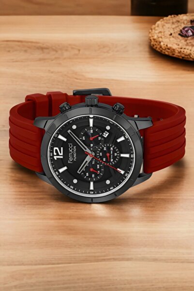Ferrucci Function, 3atm, Kırmızı Renk Erkek Kol Saati, Fcf.13568fs.04 Sdfer137