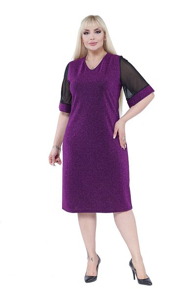modayız Φόρεμα Λαμπερό Σικ Plus Size 20d-2304