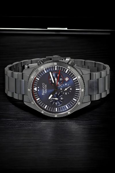 Ferrucci Function, 3Atm, Smoke-Blue Color Men's Watch, Fc.13907Tm.05 Sdfer133