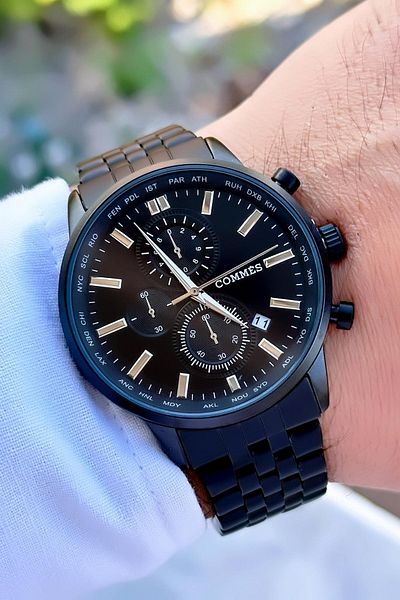 COMMES Men's Wristwatch Functions With Active Bracelet Gift
