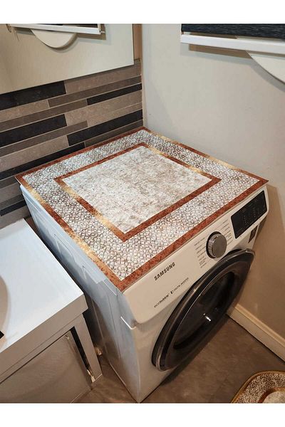 YTR HOME Πλενόμενο χαλάκι πλυντηρίου ρούχων Κάλυμμα στεγνωτηρίου Προστατευτικό χαλάκι Αντιολισθητικό χαλάκι βάσης