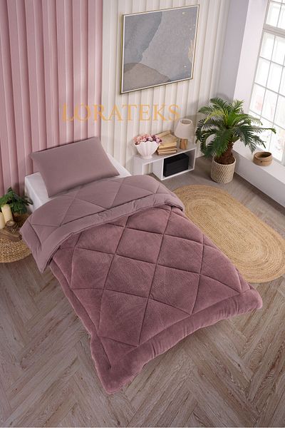 Lorateks Elisa Wellsoft Single Luxury Quilt Set - Sleeping Set with Double Sided Pillow and Case