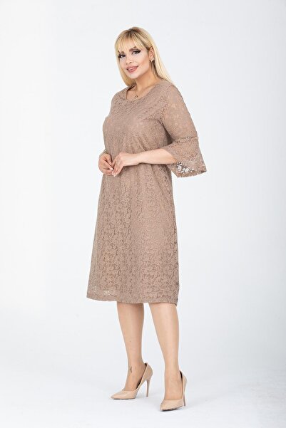 modayız Βραδινό φόρεμα ισπανικής μανίκια Plus Size 14D-2426