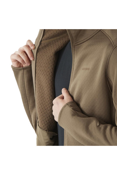 Salomon Sntial Midfleece Fz m Shitake Men's Polar Lc 2329100