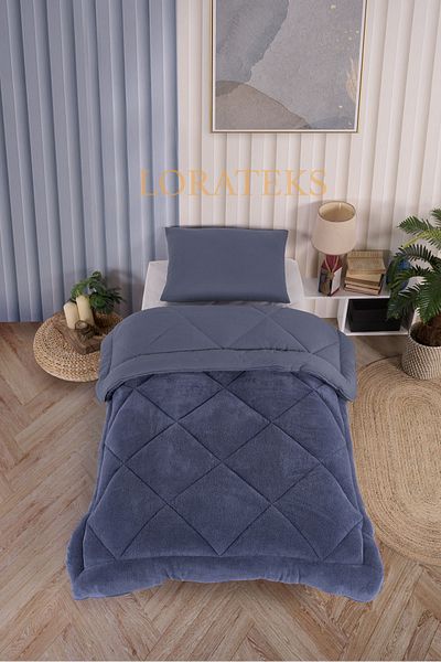 Lorateks Elisa Wellsoft Single Luxury Quilt Set - Sleeping Set with Double Sided Pillow and Case