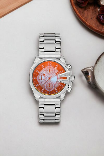 COMMES Women's Silver Watch - Steel Band, Functions Active, Crono Glass Sdcms033