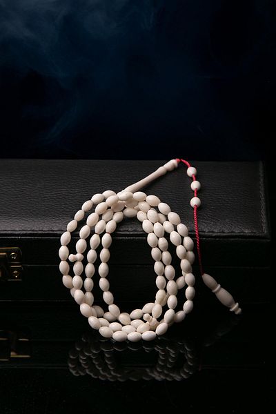 TESBİHKENTİ Simple and Eye-Catching Barley Camel Bone 99' Prayer Beads