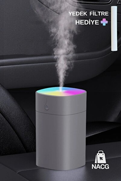 Fırsat7 H2''Oo Humidifier 400 ml Ultrasonic Air - Room - Car Humidifier Steam...