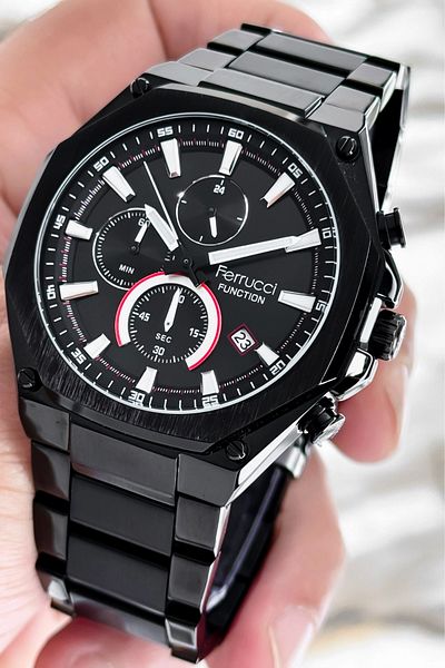 Ferrucci Steel Cord Function Black New Season Men's Wrist Watch Sdfer080