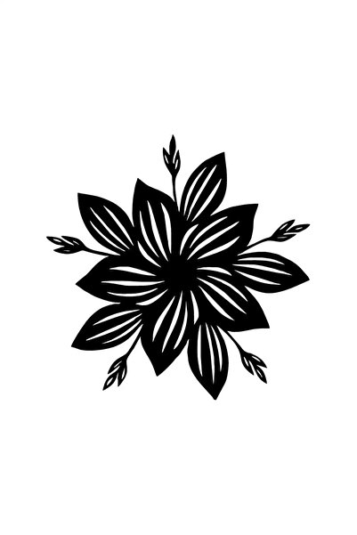 Generic Brand Autumn Flower Wall Decor Sticker 40 X 40 cm
