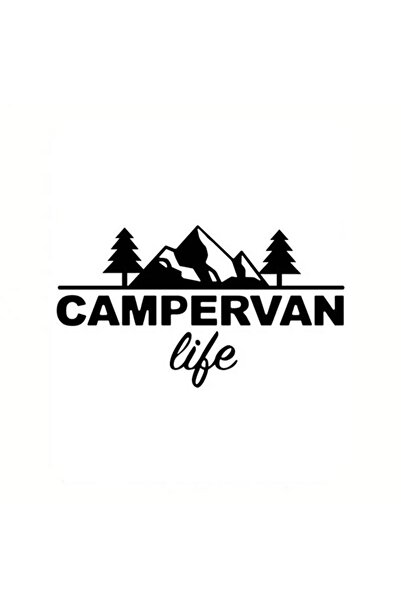 Generic Brand ملصق النافذة الخلفية من Campervan Life مقاس 13 × 8 سم