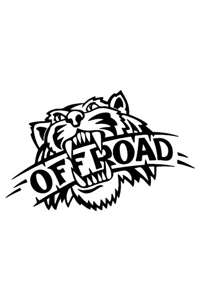 pınaxar Tiger Off Road Sticker A+Quality 10 X 6 cm Durable