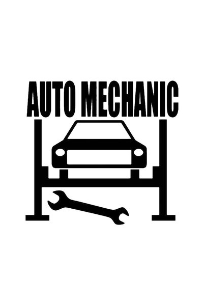 pınaxar Auto Mechanic Sticker A+Quality 24 X 24 cm Durable