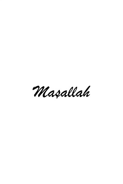 Generic Brand Mashallah Wall Decor Sticker Compatible 40 X 8 cm