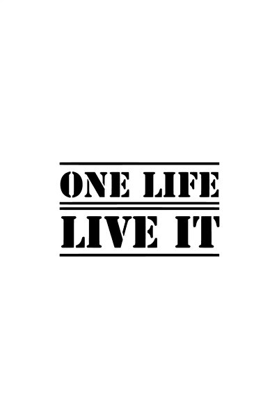 Generic Brand ملصق One Life Live It مقاس 10 × 6 سم