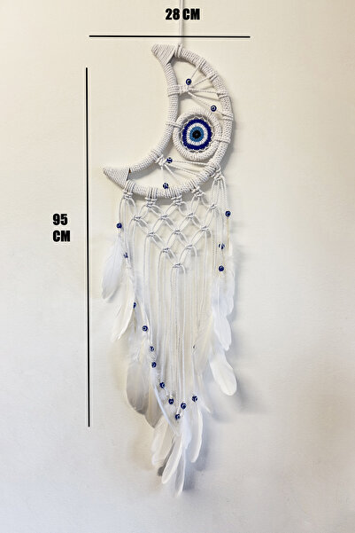 Makraart Tasarım El Yapımı Düş Kapanı Makrome Düşkapanı Kapı Süsü Duvar Dekor...