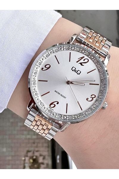 Q&Q Women's Metal Cord Wristwatch