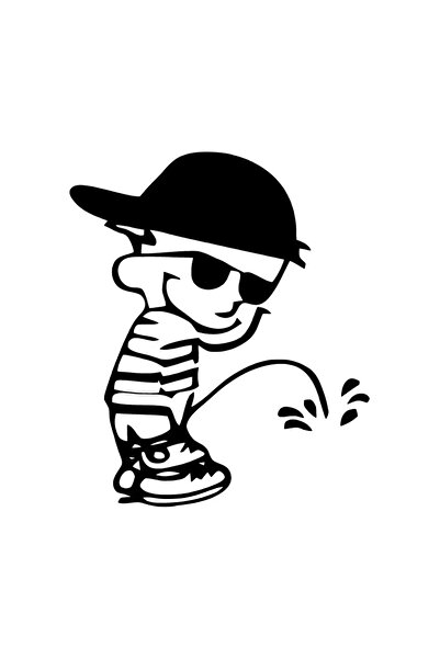 LaraS ملصق طفل شقي مقاس 30 × 36 سم