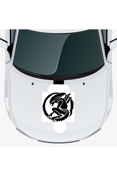 pınaxar Asabi Creature Auto Hood Sticker A+Quality 40 X 37 cm Durable