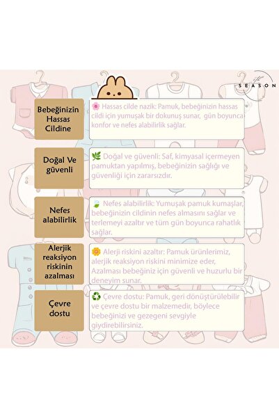 Nipperland Baby Set Set of 2: Natural Material Baby Romper and Underwear Bodysuit 100% Organic Cotton