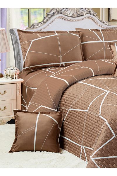 Generic Floral Compressed Comforter Set, 220 x 240 cm King Size Reversible 6 pcs Bedding Set, Multicolor