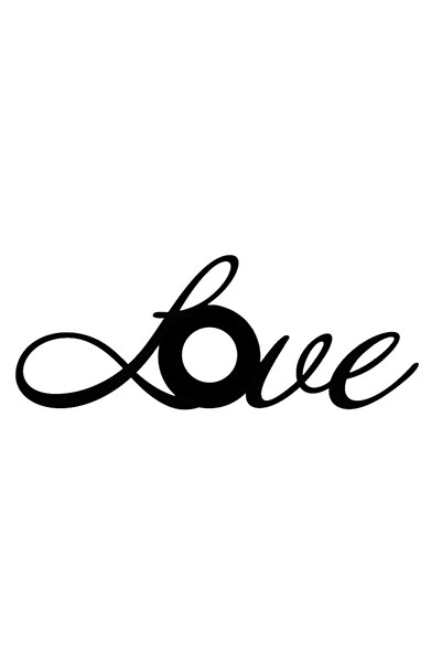 Generic Brand ملصق ديكور جداري عالي الجودة من Love Font مقاس 80 × 40 سم