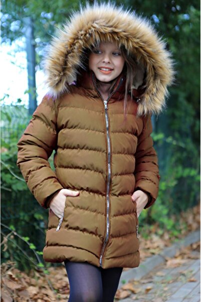 Transacoustic Kız Çocuk Kahverengi Ekstra Yumuşak Dolum Gümüş Fermuarlı Peluş...