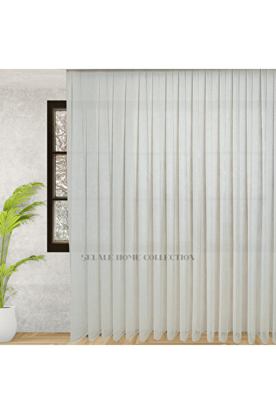 Fall Decoration İpek Bambu Kırışmayan Ütü İstemeyen Tül Sık (1/3) Pile ve Kur...