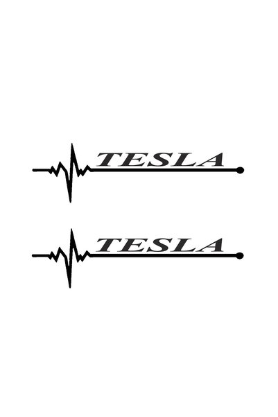 pınaxar Pulse Rhythm Auto Glass Sticker A+ Quality Tesla 15 X 4 cm Durable