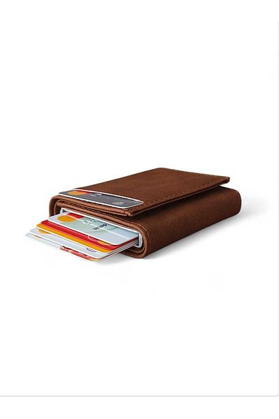LEXA Πορτοφόλι Nubuck με Μηχανισμό RFID Protected Card Holder