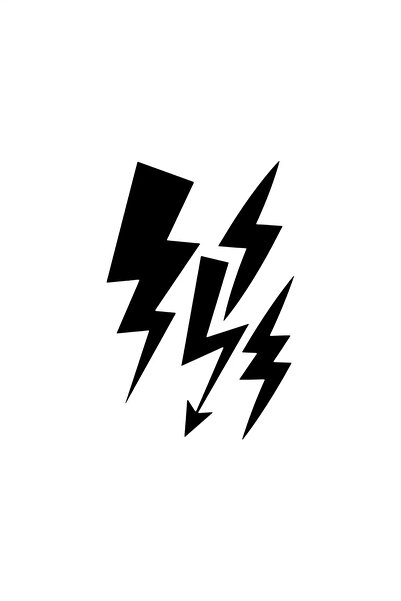 Generic Brand Lightning Set 4 Wall Decor Sticker 40 X 60 cm