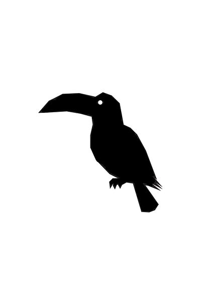 FİXFLEX Geometric Dodo Bird Sticker 10 X 10 cm