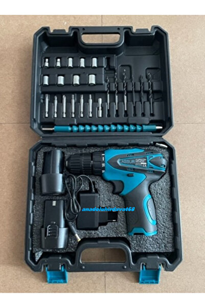 ASR Şarjlı Matkap Torklu Akülü Matkap Güçlü Şarjlı Matkap 12volt 2amp