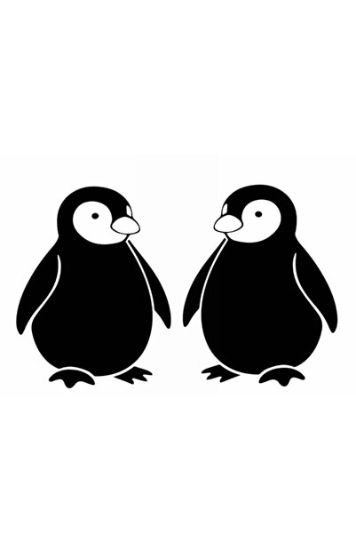 Generic Brand Cute Penguin Wall Decor Sticker 40 X 24 cm