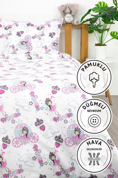 FAVORA Set cuvertură de pilota Pink Glow - Roz - Alb