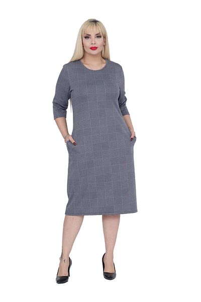 modayız Jacquard Pocketed Winter Plus Size Dress 32c-2272