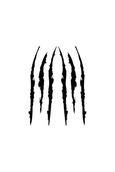 Generic Brand Claw Set Sticker 20 X 28 cm