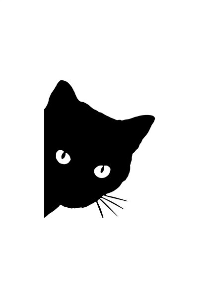 Generic Brand Cat Wall Decor Quality Quality Sticker 40 X 52 cm