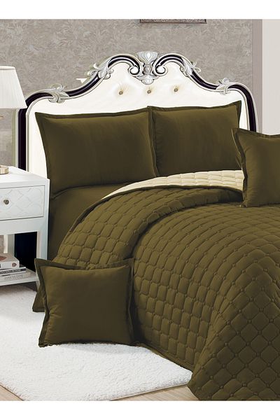 Generic Compressed  two-sided Comforter Set Duble Size Tow color, 6 Pieces, King Size