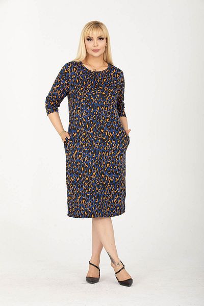 modayız Jacquard Pocketed Winter Plus Size Dress 31Y-2419