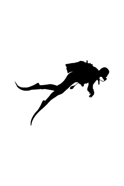 Generic Brand Scuba Diver Wall Decor Quality Quality Sticker 40 X 28 cm