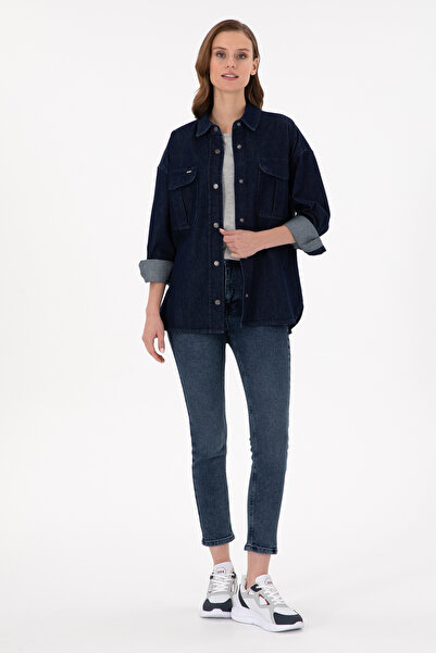 U.S. Polo Assn. Kadın Koyu Mavi Jean Pantolon 50291037-DN0023