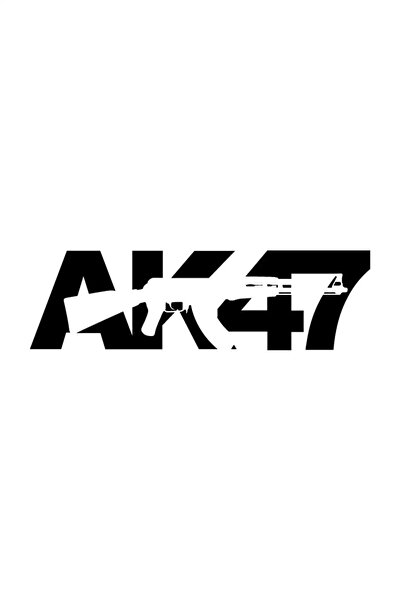 Generic Brand ملصق Ak47 مقاس 10 × 3 سم