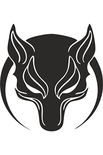 TeOraStore ملصق بورو وولف هلال 10×10 سم