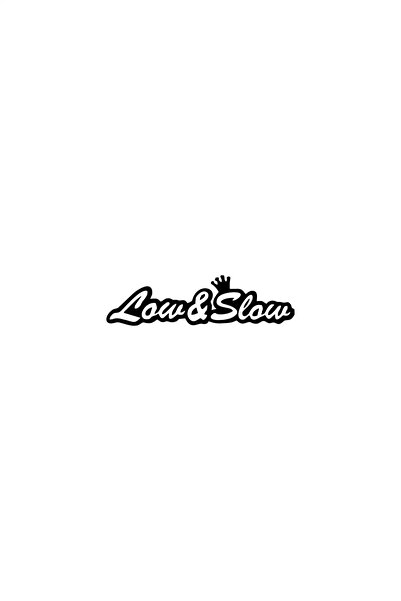 Generic Brand Low and Slow Wall Decor Sticker 40 X 12 cm