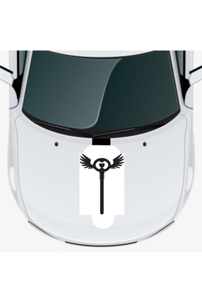 Generic Brand Winged Pole Auto Hood Sticker 40 X 56 cm
