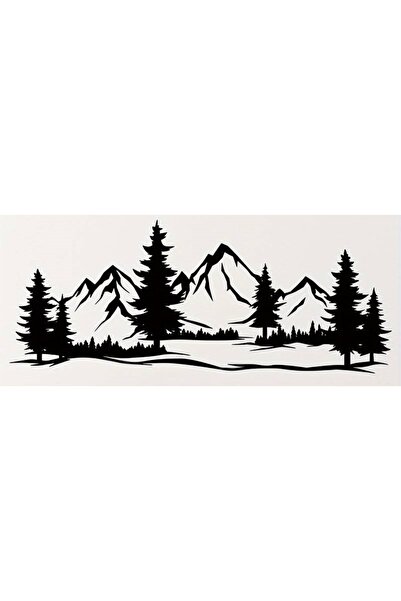 Generic Brand Mountain Range Wall Decor Quality Quality Sticker 72 X 29 cm