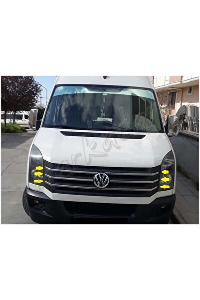 DB Chrome VW Crafter Ön Panjur Nikelajı 2012-2017 6 Parça P.Çelik